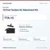 Riccar TTA-15 15-Foot Tandem Air Attachment Kit identification guide with model and part checks. Available at AceVacuums.