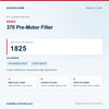 SEBO 1825 370 Pre-Motor Filter identification guide with model and part checks. Available at AceVacuums.