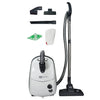 SEBO AirBelt E1 Kombi Canister Vacuum | 91602AM (White) – canister vacuum with floor tools, bag and filter