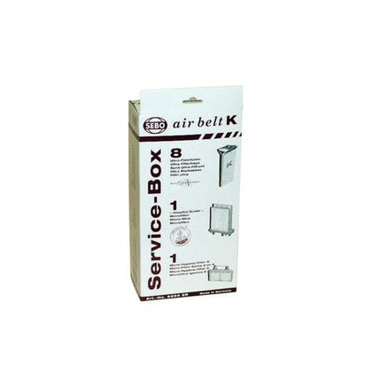 Sebo Service Box K (6-Piece Carton) – 8 Bags, Microfilter & Exhaust Filter – 6695A1