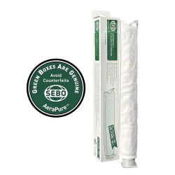 Sebo Pre-Motor Anti-Odor Microfilter X, G, 300/350 #5425AM – filter cartridge beside retail packaging