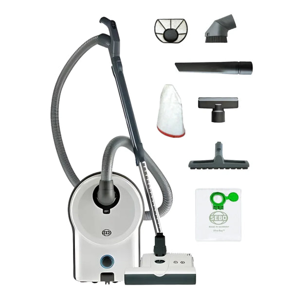 SEBO AirBelt D4 Premium Canister Vacuum | #90941AM (White)