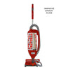 SEBO FELIX exhaust-filter illustration with the red and gray rectangular textile opened on the vacuum. Available at AceVacuums.
