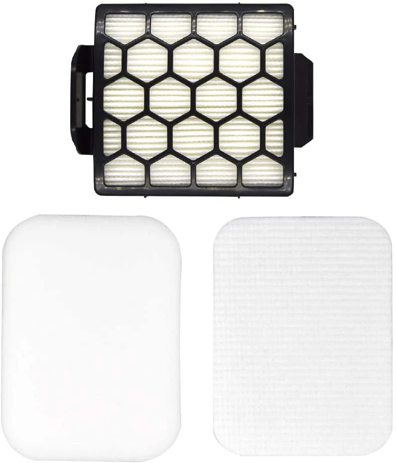 Shark HEPA Filter, Foam & Felt Filter Kit for Navigator Zero-M Pet Pro & Swivel Pro Upright Vacuums NV150, NV150C, NV251, NV255, ZU51, ZU60, ZU62, ZU62C – Replaces 1238FT60, 1239FT60, 679, 678 (Part #F679)
