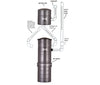 Installation diagram for VacuMaid S1600 split canister system