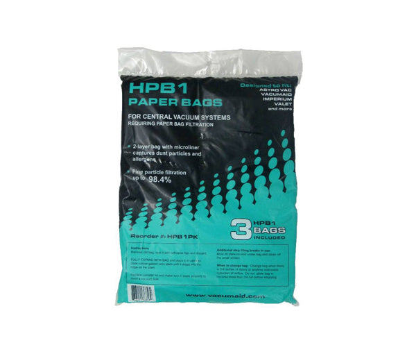VacuMaid Disposable Collection Bags – 60 bags – HPB160PK