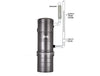 Installation diagram for VacuMaid P110 single-canister central vacuum