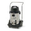 Powr-Flite 20 Gallon Dual-Motor Wet/Dry Vacuum with Stainless Steel Tank – Part# PF57 – stainless tank front view