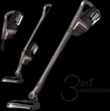 Miele Triflex HX1 Pro Cordless Stick Vacuum - 11423920 – three vacuum configurations graphic