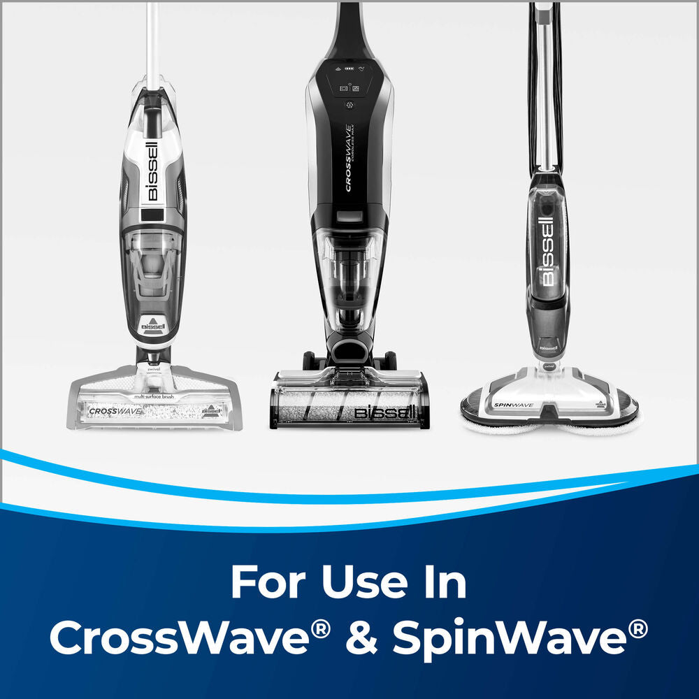 Bissell Wood Floor Formula for CrossWave & SpinWave #1929 – compatible floor-cleaning machines graphic