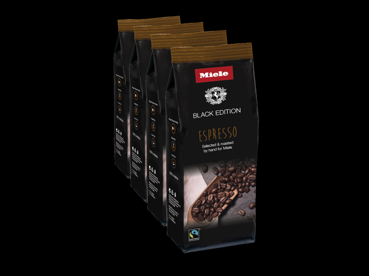 Miele Coffee Beans - Black Edition Espresso 4 pk