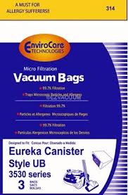 Eureka UB Bags 3PK Generic Vacuum Bags #314 available at Ace Vacuums