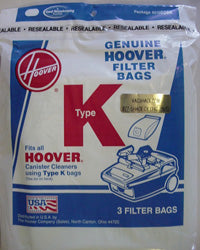 Hoover Vacuum Cleaner Bag Type “K” – 3 Pack