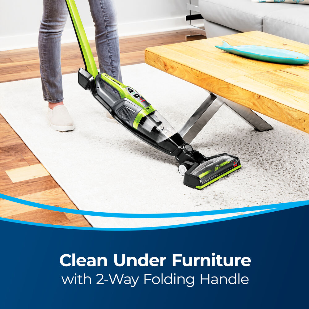 Bissell ReadyClean Cordless XRT 14.4V Stick Vacuum – 31927 – folding handle for cleaning beneath furniture