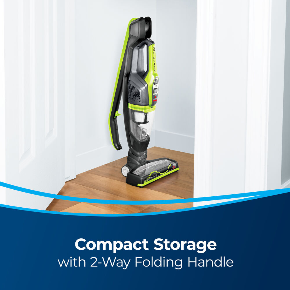 Bissell ReadyClean Cordless XRT 14.4V Stick Vacuum – 31927 – vacuum folded for compact storage