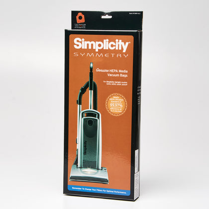 Simplicity Symmetry HEPA Bag – Superior Filtration Replacement Bag #SMH-6 available at Ace Vacuums