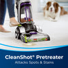Bissell ProHeat 2X Revolution Pet Pro Plus Carpet Cleaner #1986 – floor head spray pretreatment demonstration
