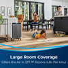 Bissell air320 Air Purifier #2768A – purifier large-room coverage graphic