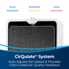 Bissell air320 Air Purifier #2768A – air-quality indicator and control graphic