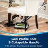 Bissell AirRam Cordless Vacuum – 1984 – vacuum reclined beneath chair