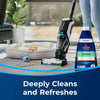 Bissell Area Rug Formula for CrossWave – 32 oz #1930 – formula and floor cleaner on an area rug
