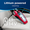 Bissell Auto-Mate Cordless Hand Car Vac – 2284W – handheld vacuum cleaning car seat with battery graphic