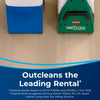 Bissell Big Green Machine Professional Carpet Cleaner #86T3 – carpet-cleaning performance comparison graphic