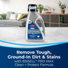 Bissell Big Green Machine Professional Carpet Cleaner #86T3 – compatible cleaning formulas displayed