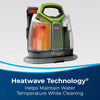 Bissell Little Green ProHeat Portable Carpet Cleaner #2513G – heated tank technology illustration