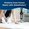 Bissell Clean + Protect Carpet Cleaning Formula 60 oz #62E52 – spilled drink and stain-protection graphic
