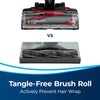 Bissell CleanView Pet Slim Corded Vacuum – 28311 – brush-roll hair-wrap comparison graphic