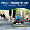 Bissell CleanView Rewind Pet Vacuum Cleaner – 2490 – upright vacuum picking up floor debris