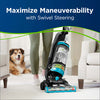 Bissell CleanView Swivel Rewind Pet Vacuum Cleaner – 2256 – swivel steering demonstration in living room