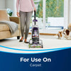 Bissell Deep Clean + Antibacterial Carpet Formula (40 oz.) #1568 – upright carpet cleaner in a living room