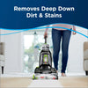 Bissell Deep Clean & Refresh Febreze Formula 60 oz #1052 – upright carpet cleaner in a living room