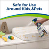 Bissell Woolite Free & Clear Pet Stain & Odor Remover Pretreat #2682 – formula-use graphic beside pet toys