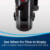 Bissell Garage Pro Wet/Dry Vacuum -18P03 – semi-transparent dirt tank close-up