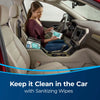 Bissell GERM FREAK® Kit #3199 – car interior wiped with sanitizing wipe