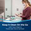 Bissell GERM FREAK® Kit #3199 – traveler using cleaning kit at sink