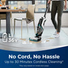 Bissell CrossWave Cordless Max Multi-Surface Wet Dry Vac Exclusive Bundle #2596 – cordless cleaning and battery graphic
