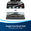 Bissell MultiClean Allergen Lift-Off Pet Slim Vacuum Cleaner – 31259 – brush-roll hair-wrap comparison graphic