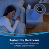 Bissell MYAir Personal Air Purifier Purple #2780P – purifier beside sleeping person