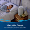 Bissell MYair Pro Air Purifier #3139A – purifier night light beside sleeping person