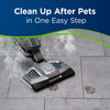 Bissell Symphony Pet All-in-One Vacuum and Steam Mop #1543A – steam mop treating pet messes on tile