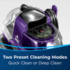 Bissell SpotBot Pet Portable Carpet Cleaner #2114 – cleaning mode controls close-up