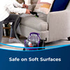 Bissell SpotClean Pet Pro Portable Carpet Cleaner #2458 – portable cleaner treating chair upholstery