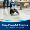 Bissell TurboClean DualPro Pet Carpet Cleaner #3067 – upright carpet cleaner treating carpet