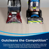 Bissell TurboClean DualPro Pet Carpet Cleaner #3067 – carpet-cleaning performance comparison graphic