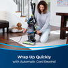 Bissell Pet Hair Eraser Turbo Rewind Vacuum Cleaner – 27909 – automatic cord rewind demonstration