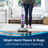 Bissell CrossWave Pet Pro Performance Exclusive Bundle #23069 – floor cleaner moving between rug and hard floor